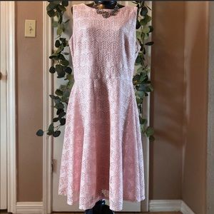 Vintage Baby Pink Lace Dress